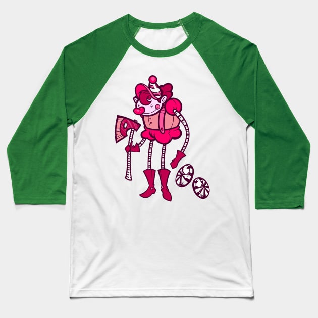 Mr. Mint Baseball T-Shirt by ArtisticDyslexia